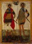 Icon Sts Theodore Stratilates and Theodore Tiron  - Hermitage